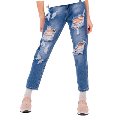 Тийн дънки за момиче Fashion Kids