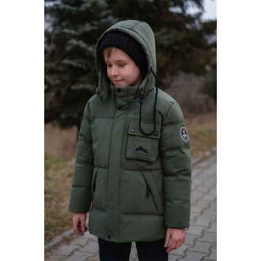 Зимно яке за момче S&D с качулка и джобове